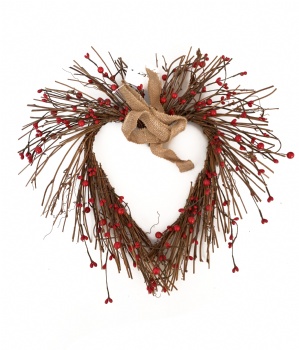 Valentines Day Heart Wreath