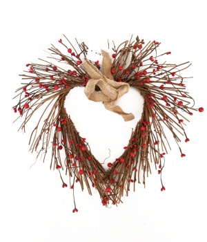 Valentines Day Heart Wreath