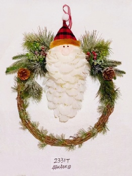 Christmas Santa Claus, Snowman, Bird Hanger