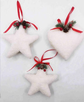 Christmas Star, Heart, Cirlce, Tree Hanger and Cone