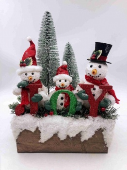 Christmas Snowman Tree Box