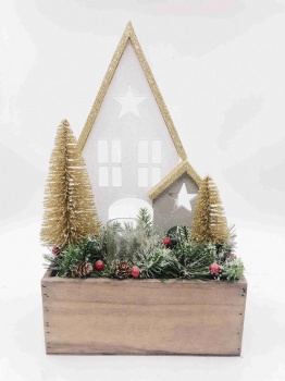 Christmas House Tree Box