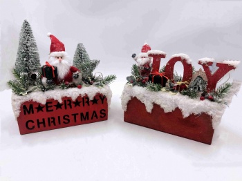 Christmas Joy & Santa Clause Tree Box