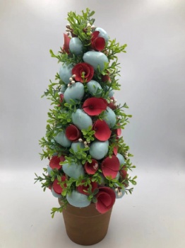 Egg Wreath, Potted, Cone