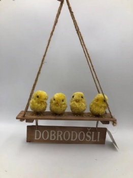 Easter Yellow Chicken Hanger