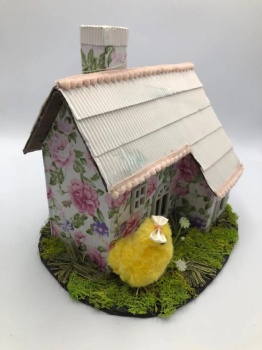 Easter White Bunny House