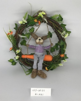 Easter Rabbit & Bunny Wreath Hanger