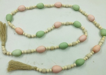 Egg Wooden Bead Chain