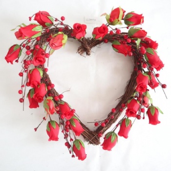 Valentines Day Heart Wreath