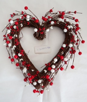 Valentines Day Heart Wreath