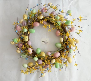 Spring Wreath With Egg