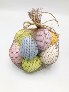 Eggs in net bag