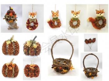 Fall (Autumn) animal hanger and arrangment