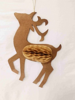 Christmas Paper Reindeer Hanger