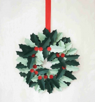 Christmas Paper Wreath-Garland-Flower