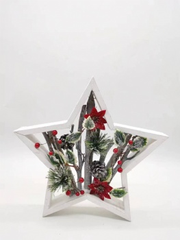 Christmas Wooden Star Arrangement