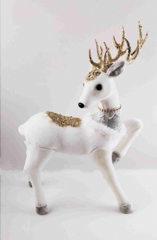 White Standing Reindeer