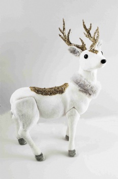 White Standing Reindeer