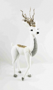 White Standing Reindeer