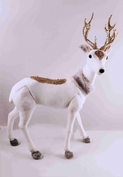 White Standing Reindeer