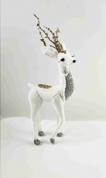 White Standing Reindeer