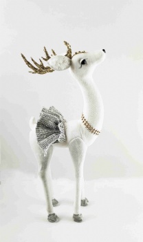 White Standing Reindeer