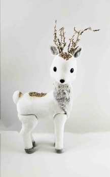 White Standing Reindeer