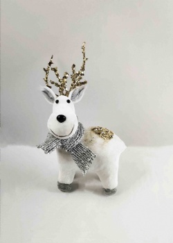 White Standing Reindeer