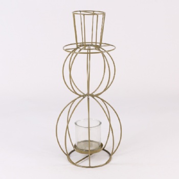 Home Decoration Wire Candle Holder Arrangement