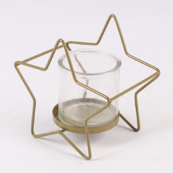 Home Decoration Wire Candle Holder Arrangement