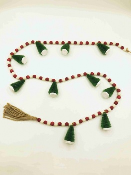 Christmas wooden garland