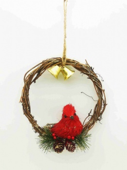 Red Bird Wreath