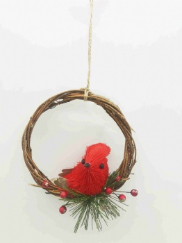 Red Bird Wreath