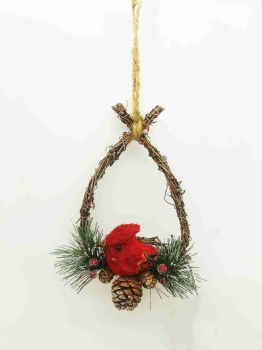 Red Bird Wreath