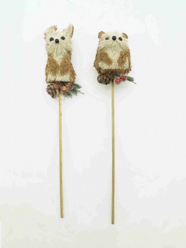 Natural Grass Fox, Hedgehog, Squirrel, Reindeer Pick