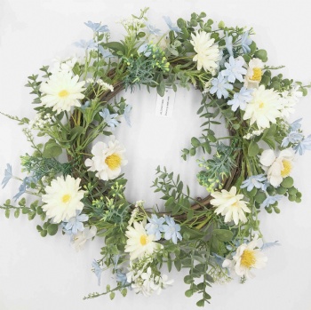 Blue Flower Wreath