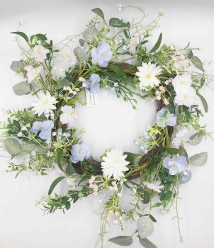 Blue Flower Wreath