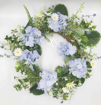 Blue Flower Wreath