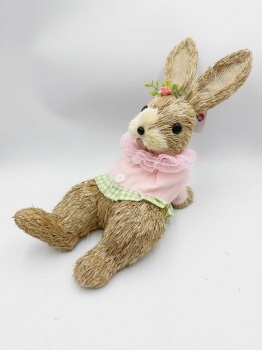 Pink Sitting Rabbit