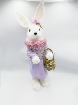 Purple Rabbit With Basket