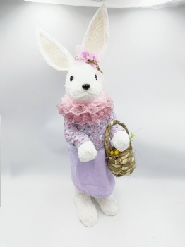 Purple Rabbit With Basket