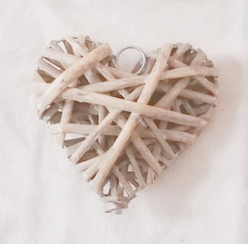 Rattan Heart Hanger