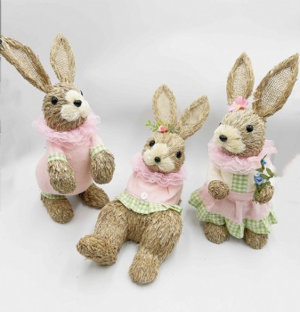 Three Pink Rabbit