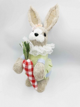 Green Rabbit With Carrot