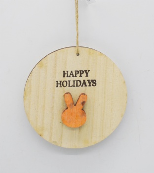 Wooden Bunny Head Hanger