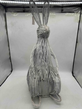 White Rattan Rabbit Standing