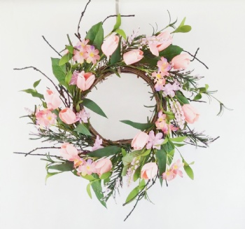 Tulip Wreath & Garland & Spray