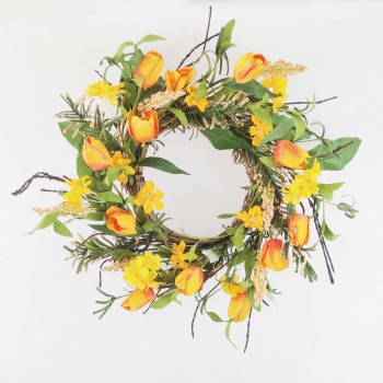 Tulip Wreath & Garland & Spray