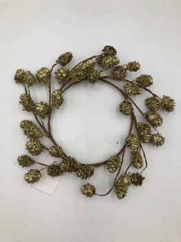 Mini pinecone small wreath d=12cm (4 colors)