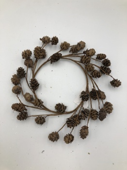 Mini pinecone small wreath d=12cm (4 colors)